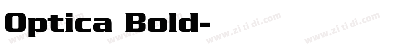 Optica Bold字体转换